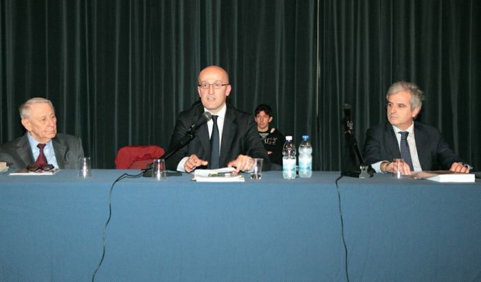 Da sinistra, Masserini, Baldini, Caldonazzo