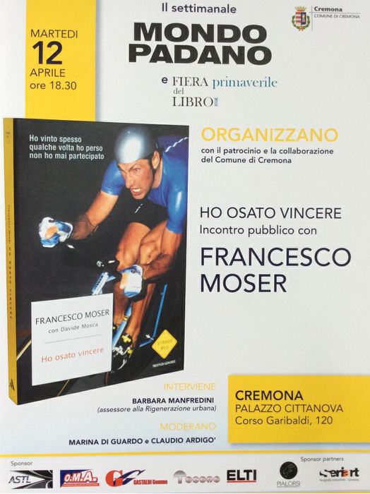 Evento, Francesco Moser a Cremona