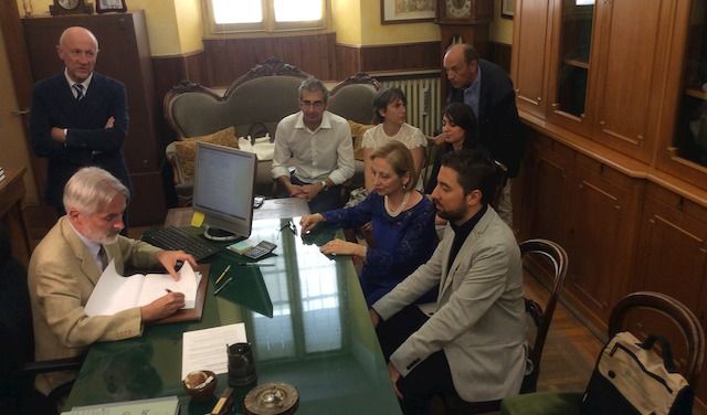 Moggi firma accordo Demanio Pizzighettone