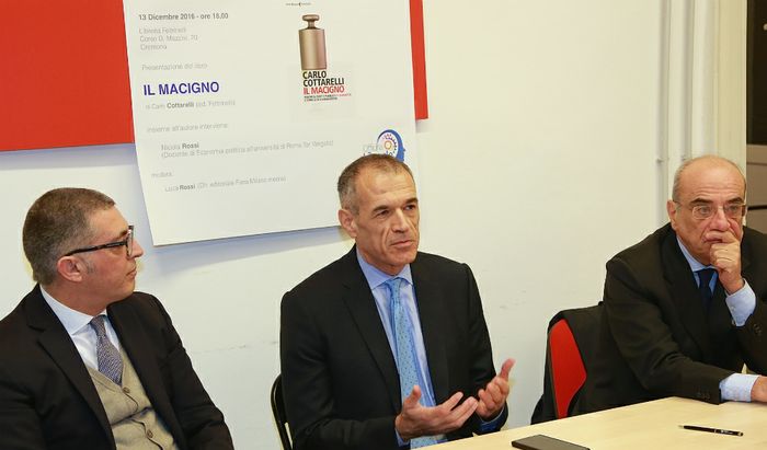 Luca Rossi, Carlo Cottarelli e Nicola Rossi