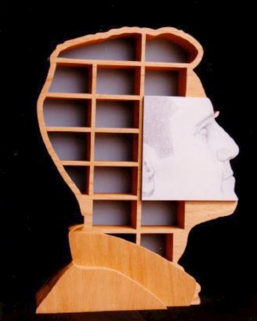 Un'opera che ritrae l'architetto Vincenzo Rinaldi