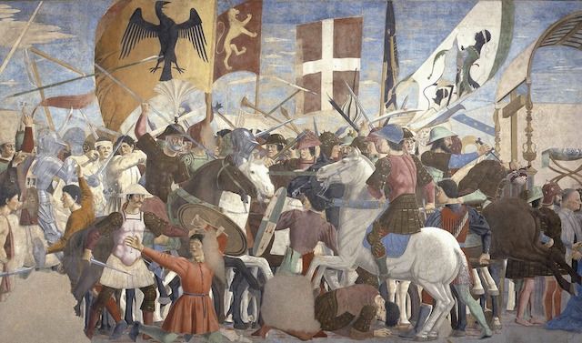 La battaglia di Eraclio e Cosroè - Affresco di Piero della Francesca

