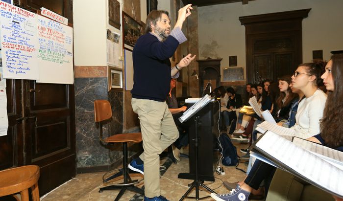 Alternanza scuola-lavoro - prove concerto Coro Polifonico Cremonese - Liceo Stradivari