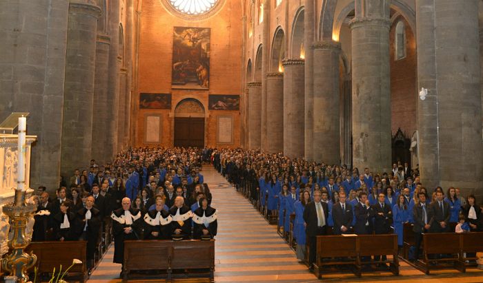 Festa di laurea - Università Cattolica, Basilica San Francesco di Piacenza