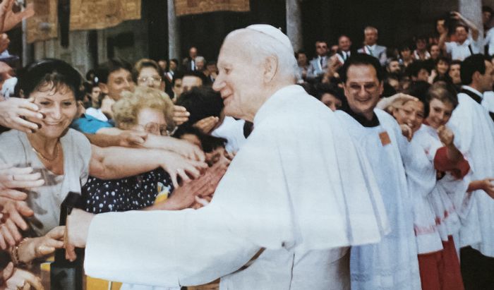 Giovanni Paolo II in visita a Cremona nel 1992