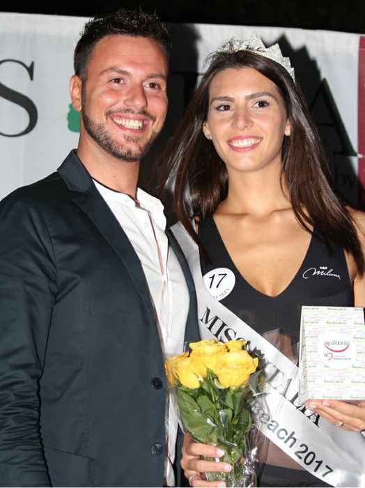 Miss Italia al Ponticello Beach - Santo Canale con la vincitrice