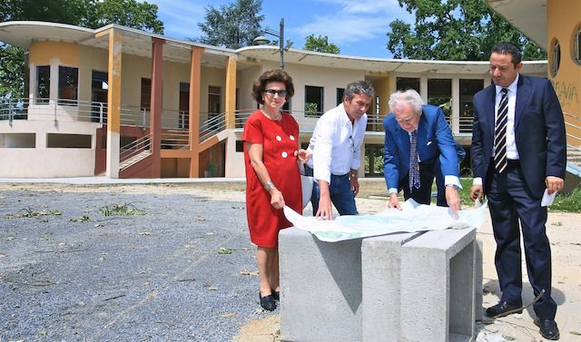 COLONIE PADANE - LAVORI CANTIERE VISITA PRESIDENTE GIOVANNI ARVEDI E SIG.RA LUCIANA BUSCHINI LUGLIO 2017