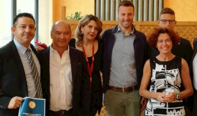 I partecipanti alla conferenza stampa con il sindaco Bonaldi
