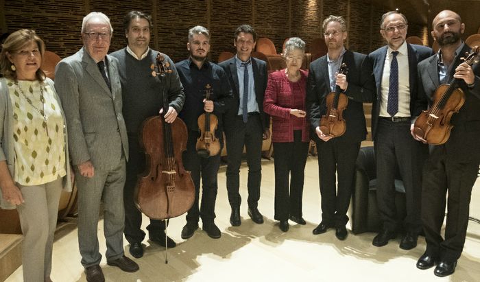 Il quartetto di Cremona celebrato da Musieo del Violino, Friends of STradivari, Nippon Music Foundation, Fondazione Stauffer e Comune ei Cremona