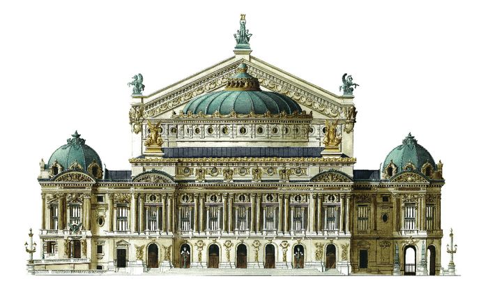 L’Opéra Garnier di Parigi (acquerello)