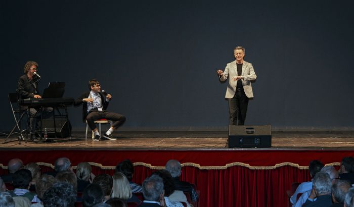 Antonio Provasio con Fabrizio Palermo e Maicol Trotta