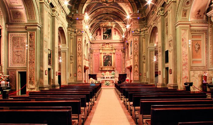 L'interno della chiesa di Sant'Imerio