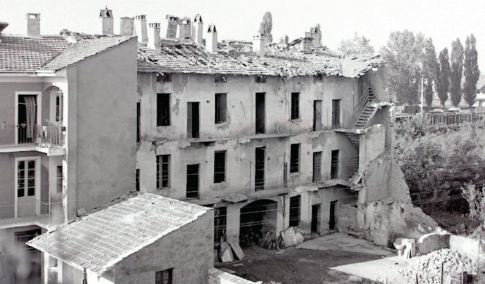Un'immagine del bombardamento a Cremona