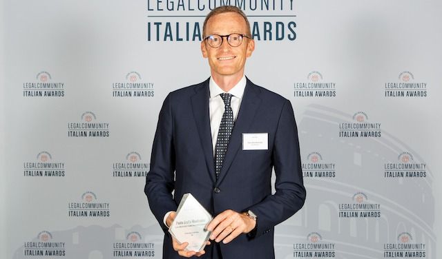 PAOLO STELLA l'11 luglio 2019 ritira a Roma il premio 