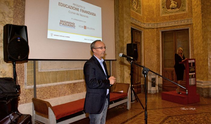 Alessandro Rossi all'inaugurazione dell'Anno Accademico dell'Università Popolare di Cremona