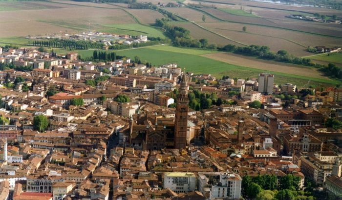 Uno scorcio di Cremona vista dall'alto