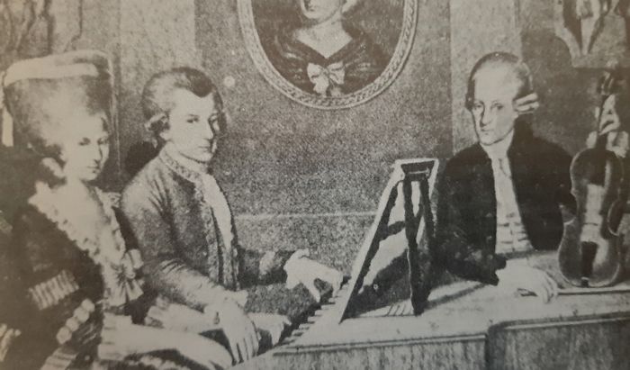 Mozart con il padre e la sorella