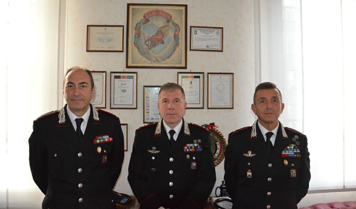 Da sx a dx - S.Ten Camillo CALI' - Ten Col. Marco PICCOLI - S.Ten. Davide COSSETTO