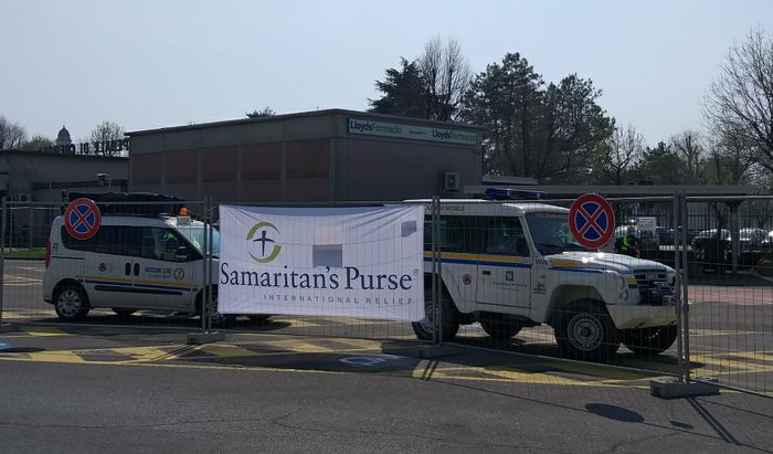 Protezione civile della provincia di Cremona presso Ospedale Samaritan's Purse