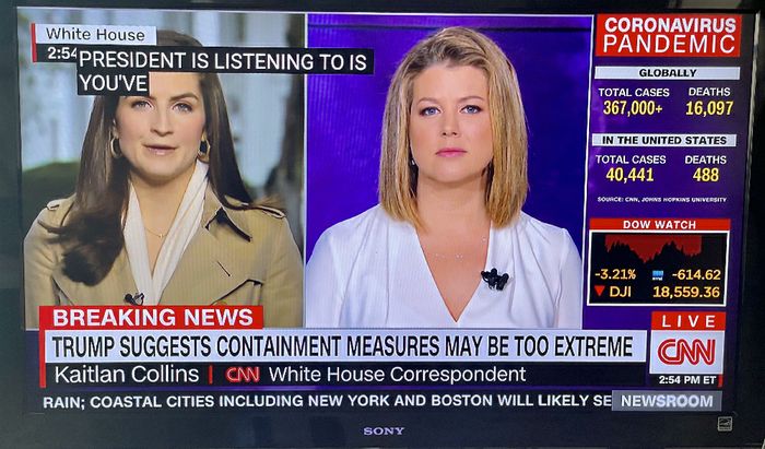 CNN LIVE Trump segnala che le misure di contenimento potrebbero essere eccessive