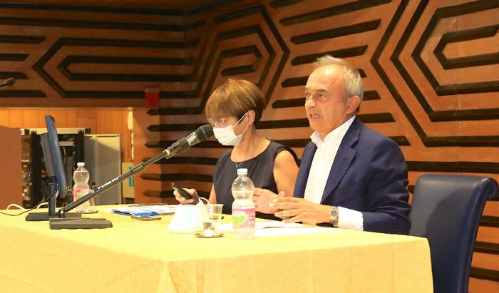 Maria Grazia Cappelli e Gian Domenico Auricchio nel consiglio aperto di venerdì 11 settembre