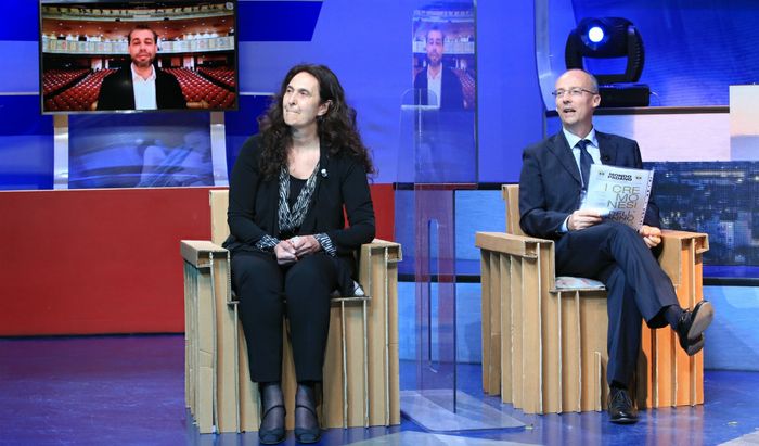 Jader Bignamini, Carla Parmigiani e Alessandro Rossi