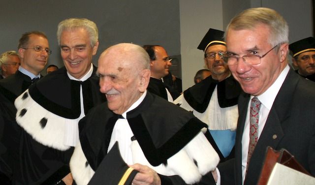 Da sinistra, Giovanni Arvedi, Gennaro Auricchio e Libero Ranelli

