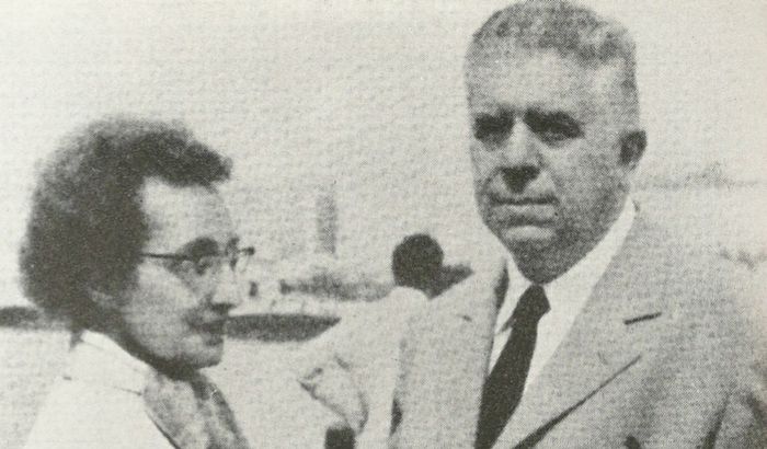 Eugenio Montale e la moglie Drusilla
