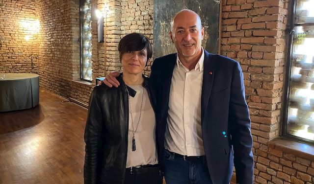 ELENA CURCI SEGRETARIO CGIL CREMONA E MARCO PEDRETTI