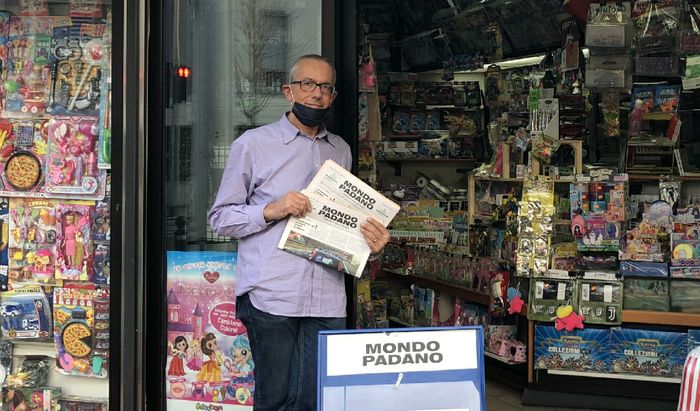 Fabio Soldi, titolare dell'edicola Ballardini