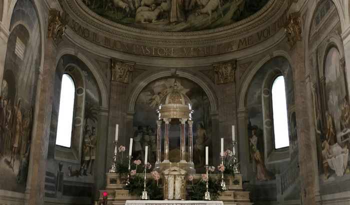 Presbiterio della chiesa di San Sebastiano
