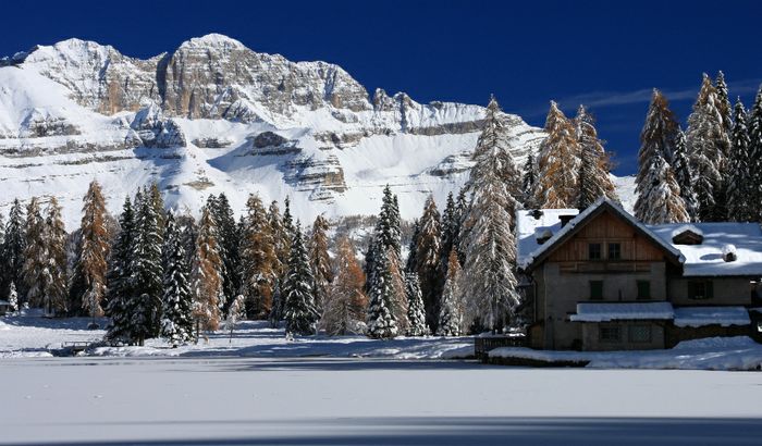 Autunno inverno al Lago Nambino