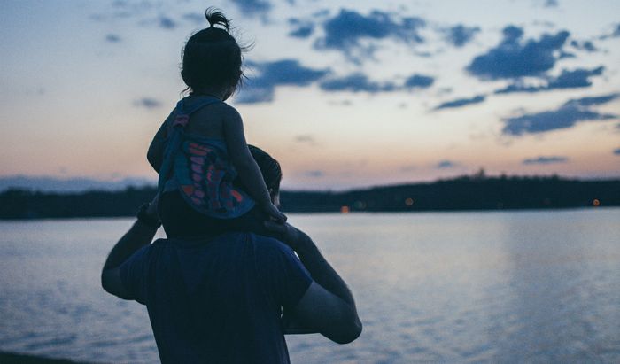 Padre con figlia