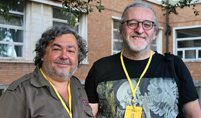 Luca Crovi e Peppo Bianchessi