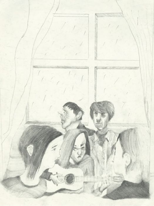 Uno dei disegni in mostra
