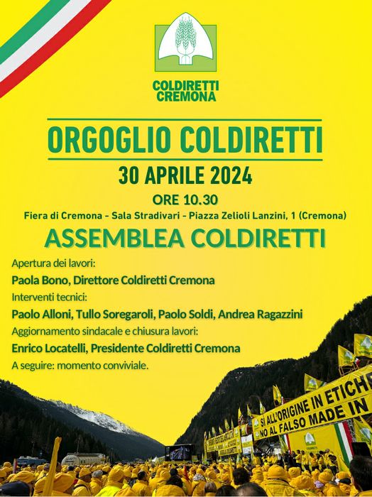 Locandina assemblea Coldiretti