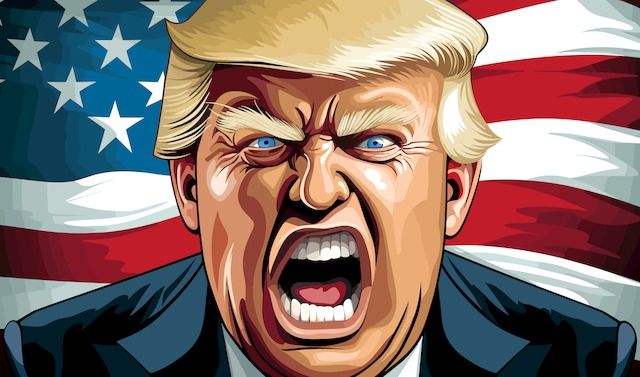 Saricature-portrait-angry-donald-trump

Ð¡aricature portrait of an angry Donald Trump. Making America Great Again