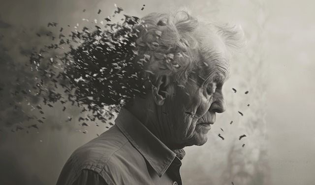 Alzheimer dementia Memory loss concept