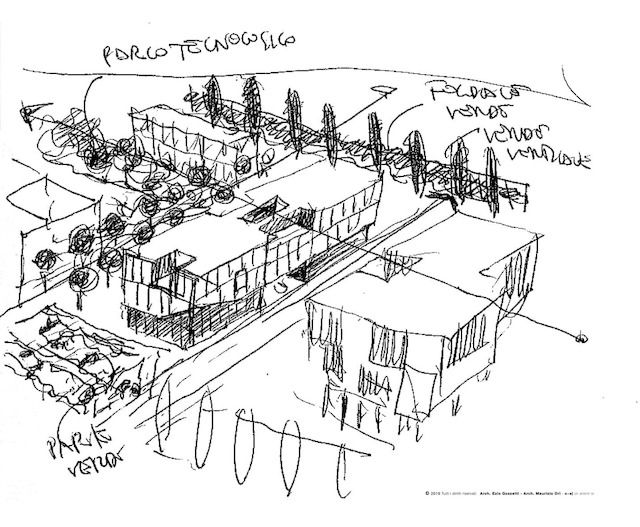 Disegno dell'intero Polo Teconologico