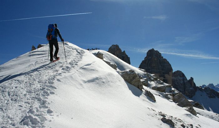 In cresta sul Sasso di Sesto