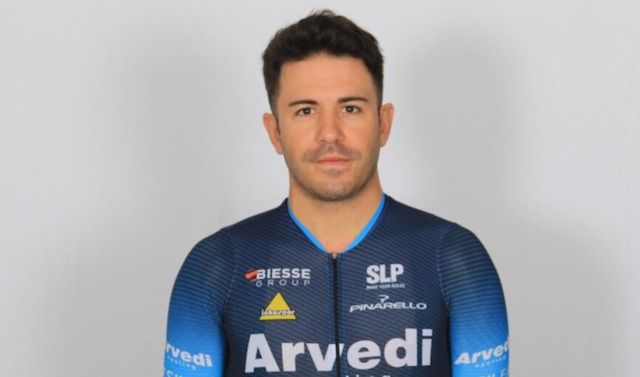 Francesco Lamon, con la divisa di Arvedi Cycling