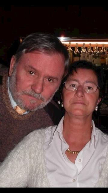 Donatella con il marito, Gianfranco Gaudenzi, sposato nel 1987 e scomparso nel 2013