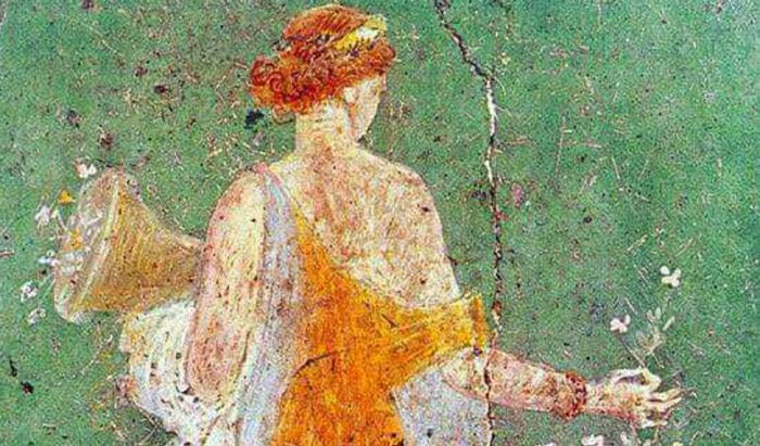 Dettaglio di Flora, Museo archeologico di Napoli