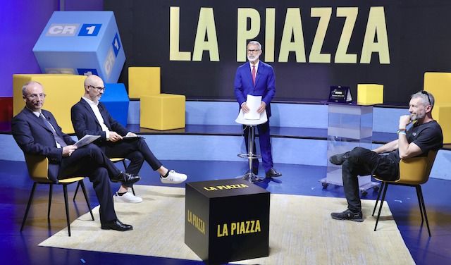Da destra, Filippo Ruvioli, Giovanni Palisto, Cristiano Guarneri e Alessandro Rossi