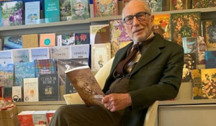 Gian Vico Melzi D'Eril con il suo libro