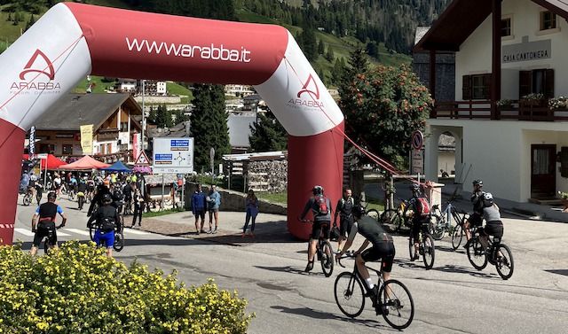 Arabba durante il Sella Ronda Bike Day