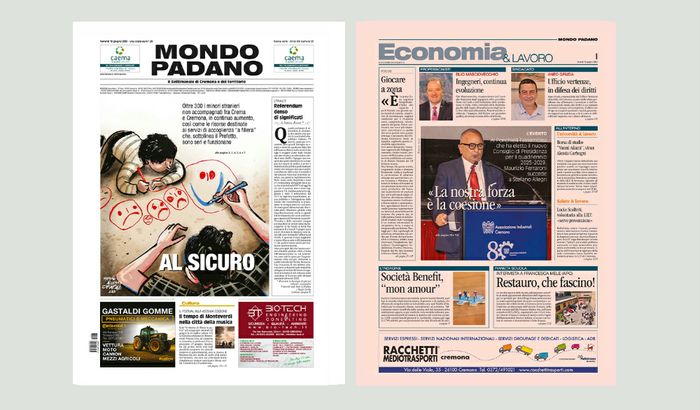 Mondo Padano prime pagine Web