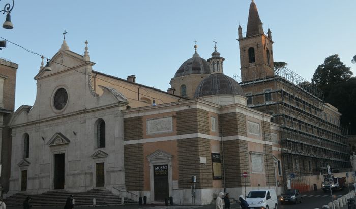 La basilica di Santa Maria del Popolo a Roma